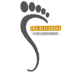 Logo mit Text von Ina Bellanova | Fussreflexzonenmassagepraxis in Schaffhausen